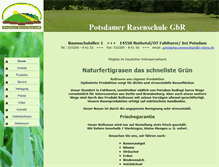 Tablet Screenshot of potsdamer-rasenschule.de